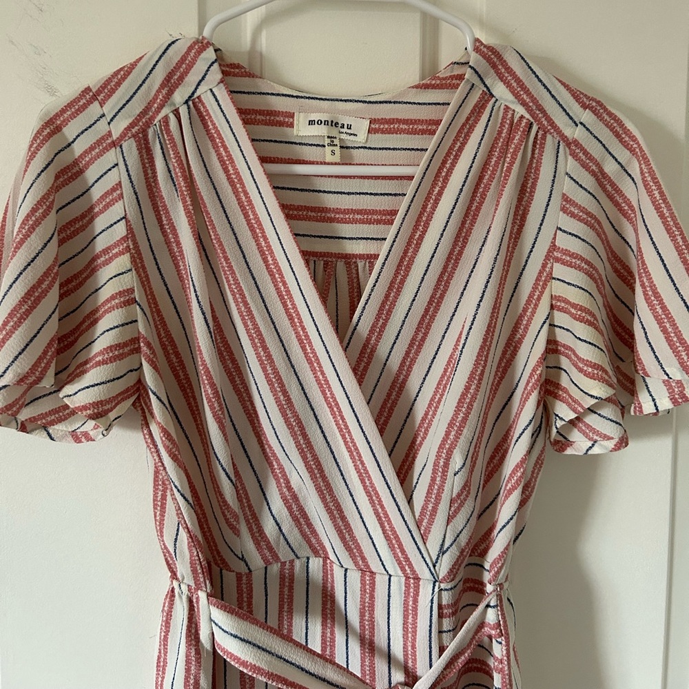 Striped mini dress